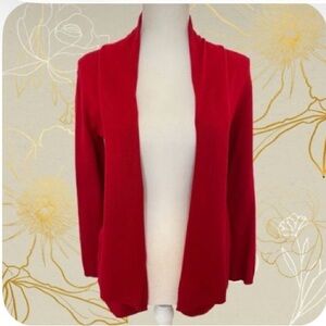 Zara Large Red Open Front Sweater